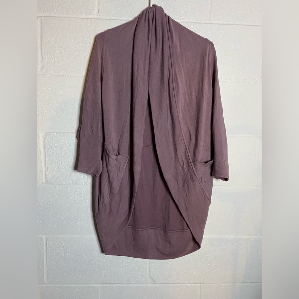 Purple Draped Cardigan Athelta cardigan xsmall